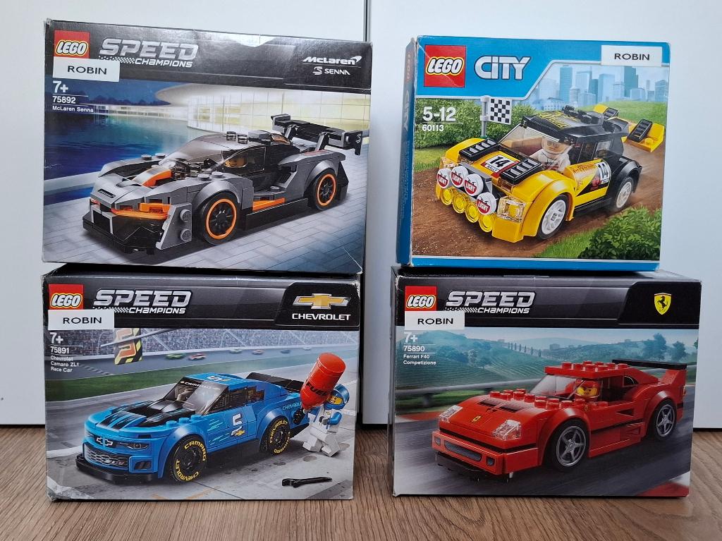 Set (4 dozen) Lego Speed Champions, Gebruikt, Lego, Compleet, Complete set