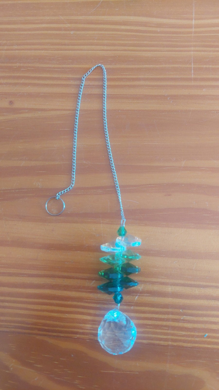 Decoratieve Hanger met Kristallen - 7cm, Ophalen of Verzenden, Nieuw, Meerkleurig, Glas