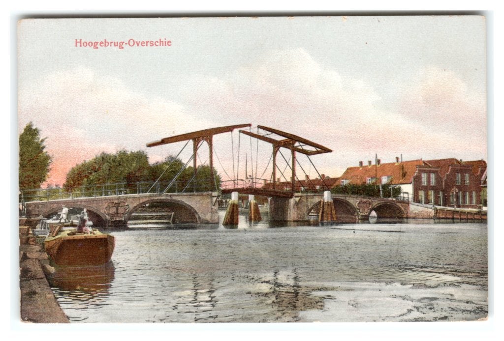 Rotterdam, Overschie - Hoogebrug, Ophalen of Verzenden, 1920 tot 1940, Ongelopen, Zuid-Holland