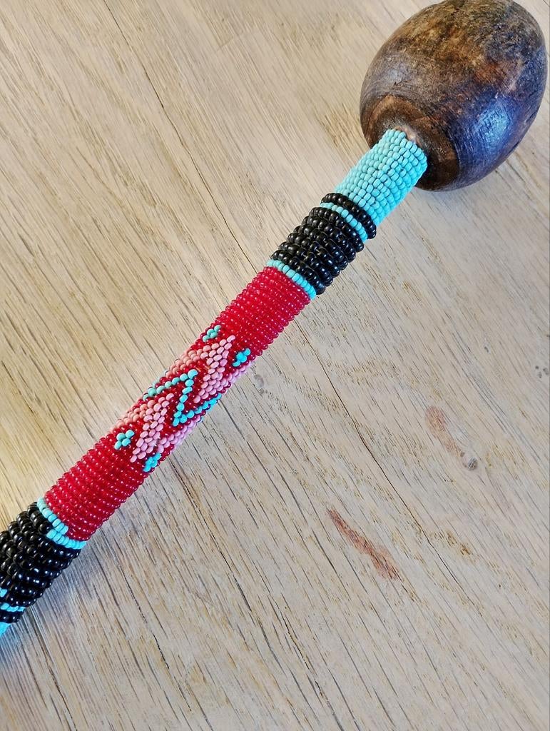 Afrikaanse Zulu kralenknop kerrie club, Ophalen of Verzenden