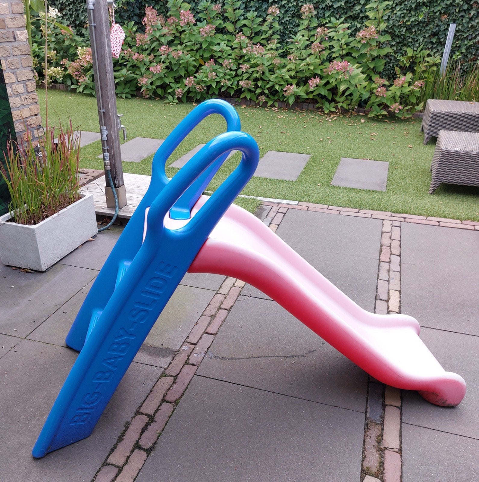 BIG Baby-Slide kunststof glijbaan blauw/rood, Kinderen en Baby's, Ophalen, Gebruikt, Glijbaan