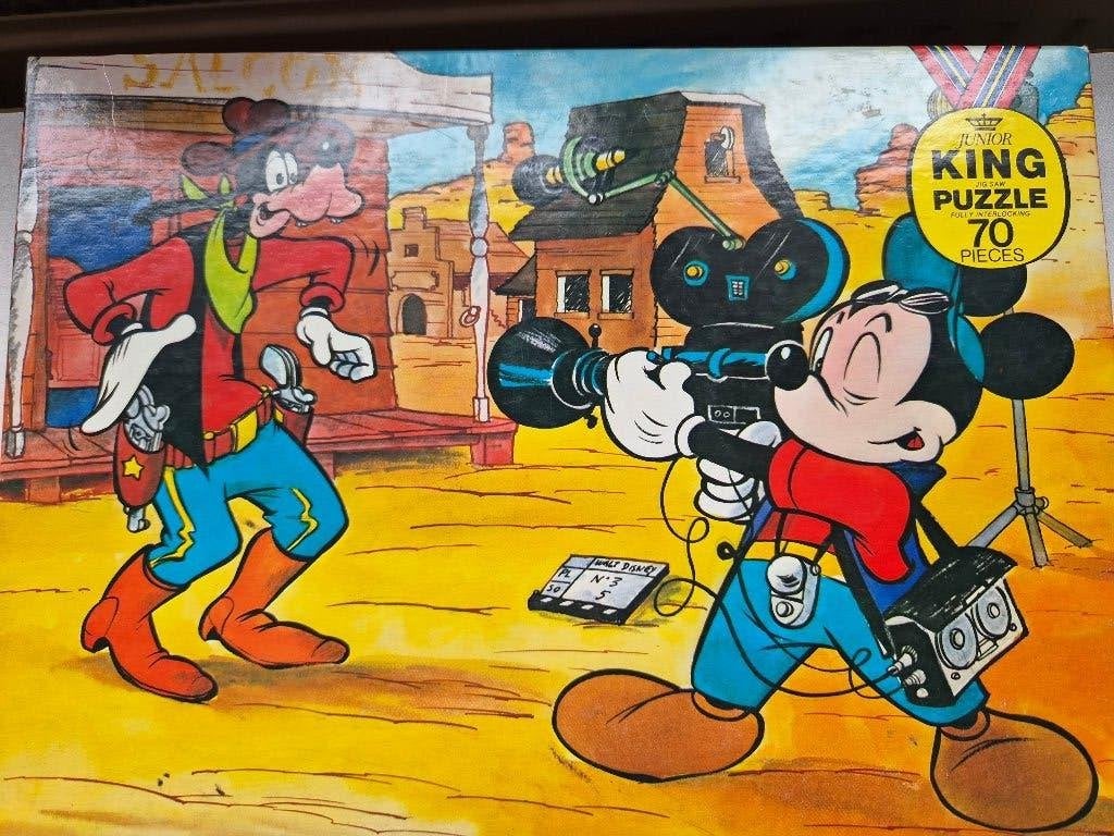 puzzel walt disney Goofy 70 stuksjes in nette staat, Ophalen of Verzenden, Goofy of Pluto, Zo goed als nieuw, Overige typen