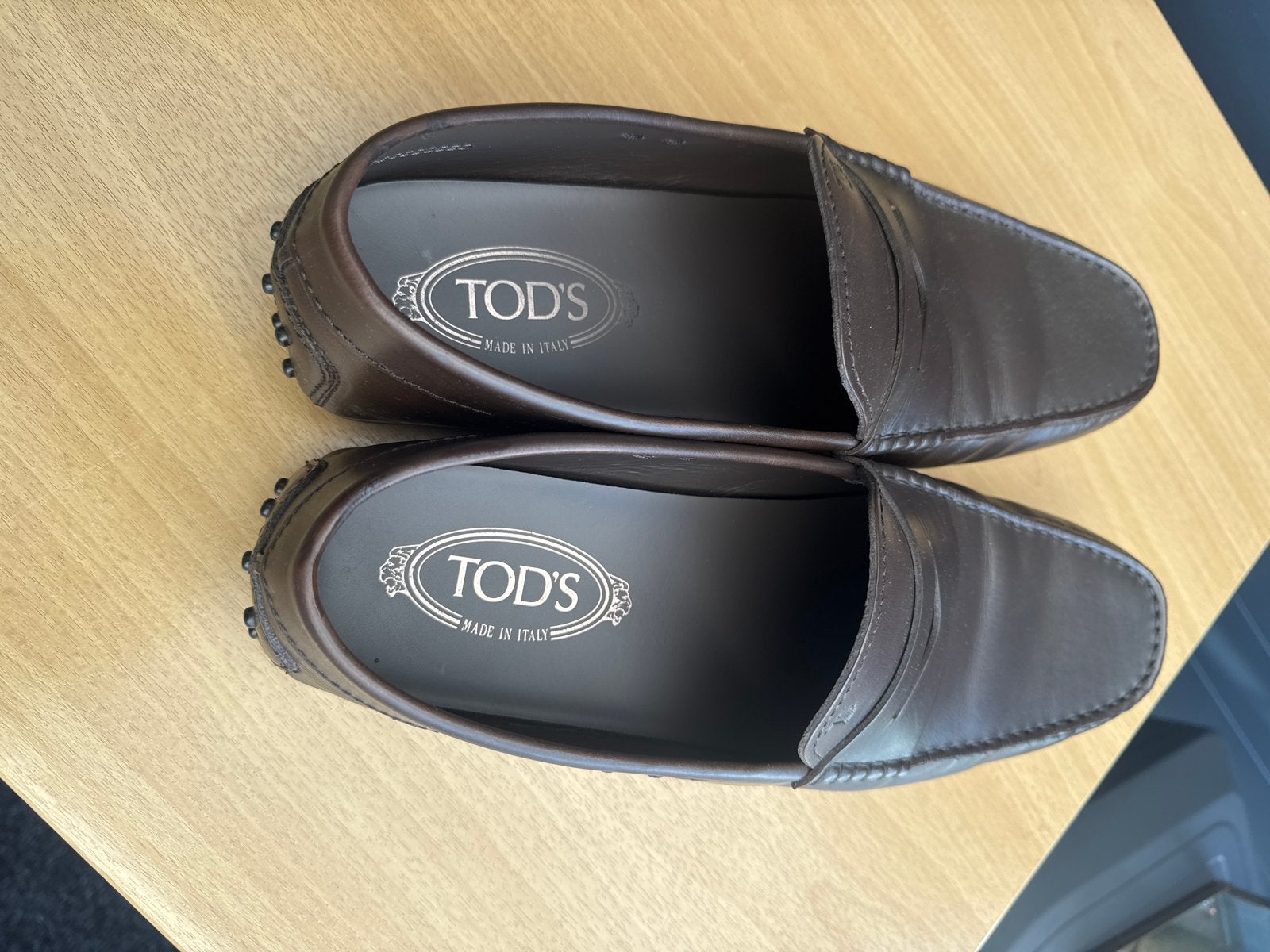 TOD'S Heren Loafers - Maat 42/43 (US 9.5) - Zeer Schoon, Kleding | Heren, Schoenen, Ophalen of Verzenden, Zo goed als nieuw, Bruin