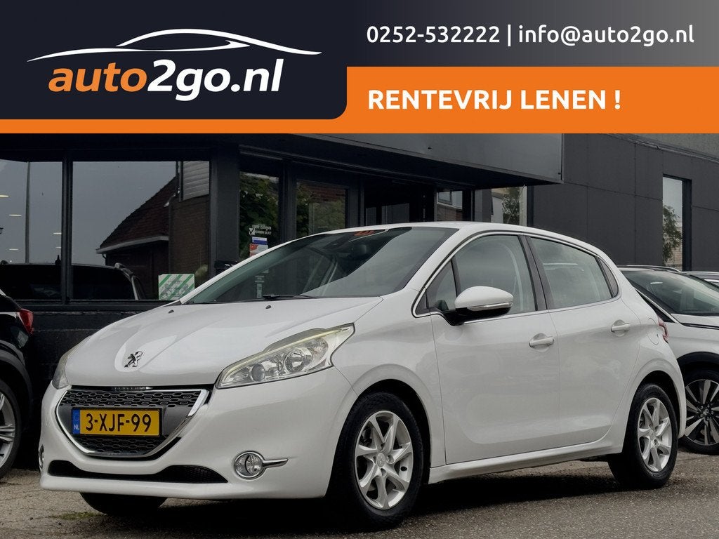 Peugeot 208 1.4 VTi ALLURE 5DRS 137D.KM AIRCO LED LMV, Voorwielaandrijving, Euro 5, Wit, Automatische klimaatregeling