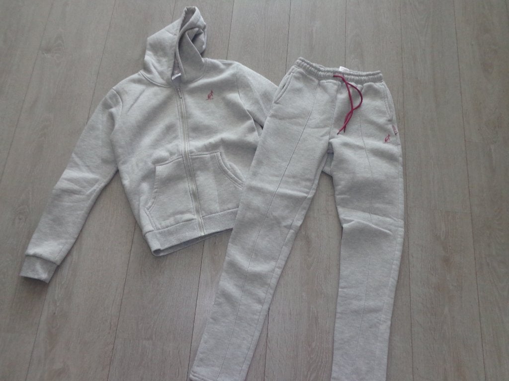 grijze meisjesvest en broek van Australian, maat 158/164, Ophalen of Verzenden, Zo goed als nieuw, Meisje, Setje