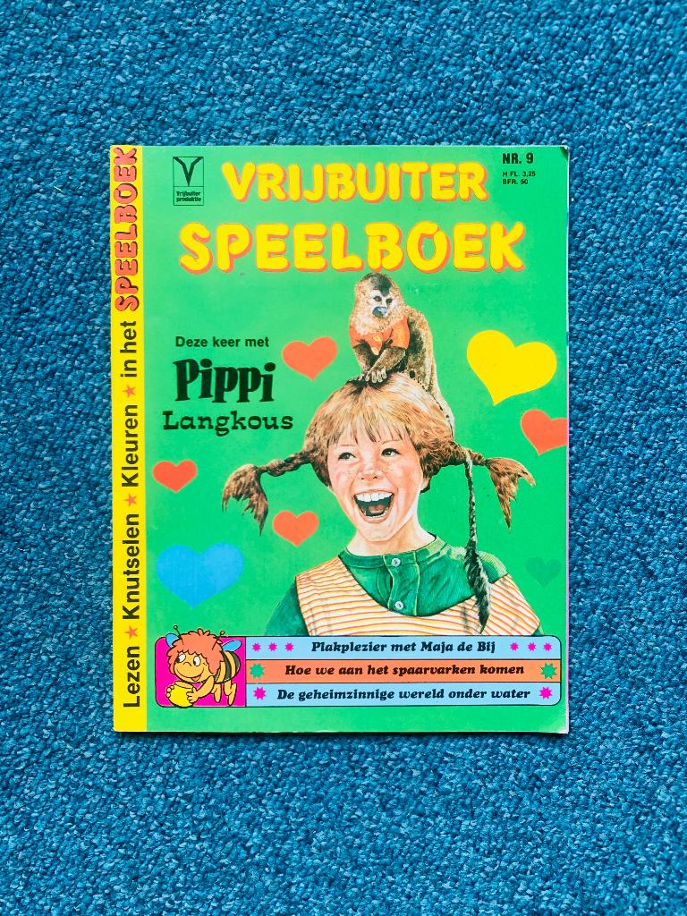 Pippi Langkous Vrijbuiter Speelboek vintage, Verzamelen, Ophalen of Verzenden, Gebruikt, Tv, Overige typen