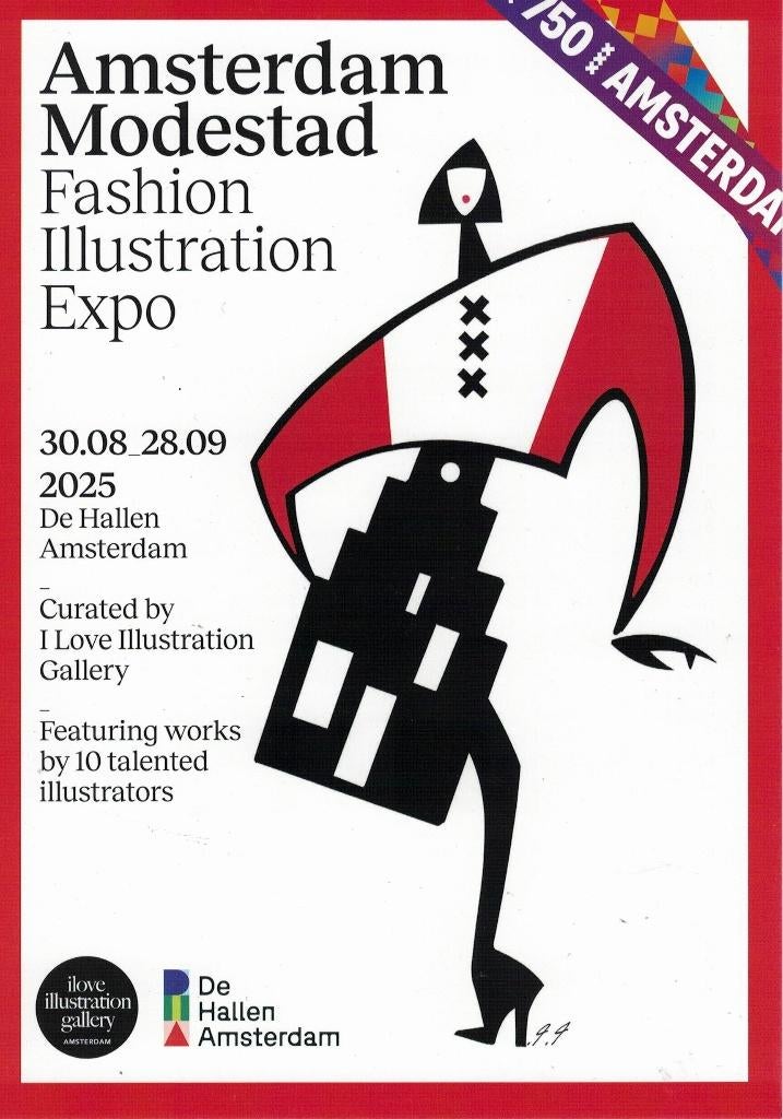 Amsterdam Modestad. Artwork: Piet Paris., Ophalen of Verzenden, Nieuw