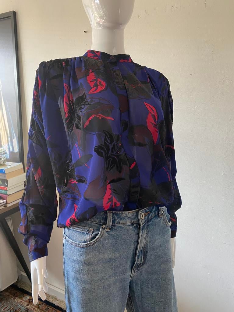 YAS Blouse (M), Ophalen of Verzenden, Zo goed als nieuw, Maat 38/40 (M), Blauw