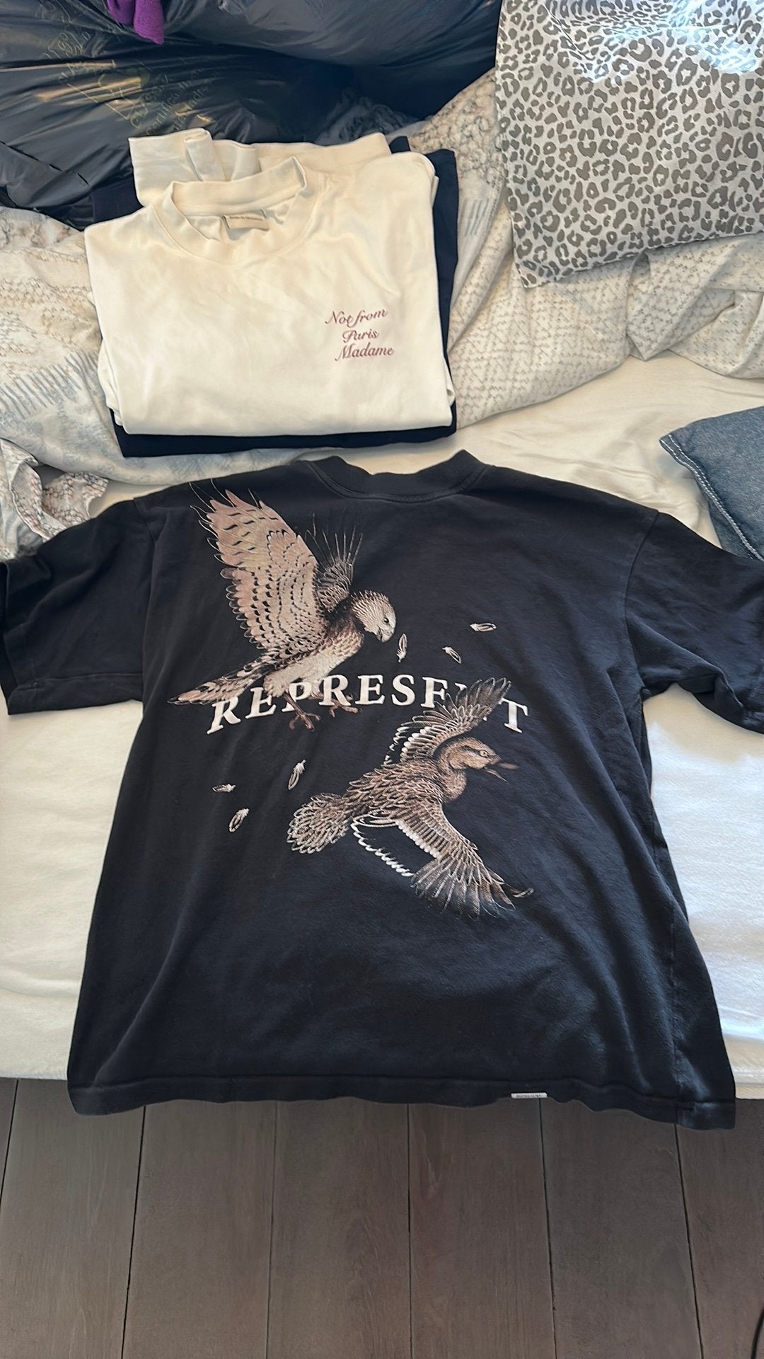 Heren shirt van Represent, maat S, Ophalen, Gedragen, Maat 46 (S) of kleiner, Grijs