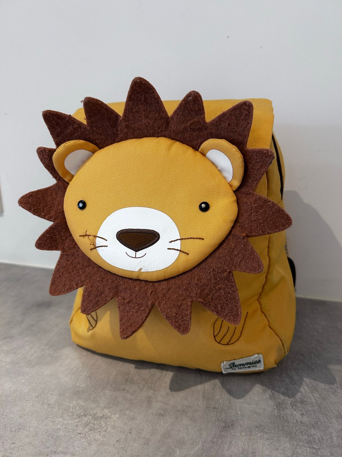 Sammies Leeuw Rugzak - Zo goed als nieuw, Minder dan 30 cm, Rugtas, Geel, Ophalen of Verzenden