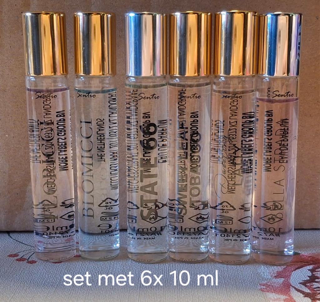 Set van 6 Sentio parfums 10ml - Diverse geuren, Verzenden, Zo goed als nieuw