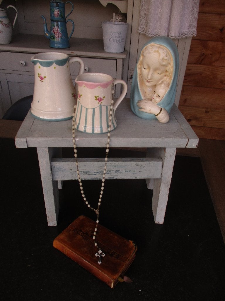 brocante vensterbank bankje, Antiek en Kunst, Ophalen of Verzenden