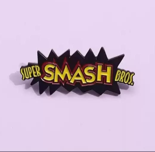 Super Smash Bros Enamel Game Pin speld broche, Verzenden, Nieuw, Goud, Zilver