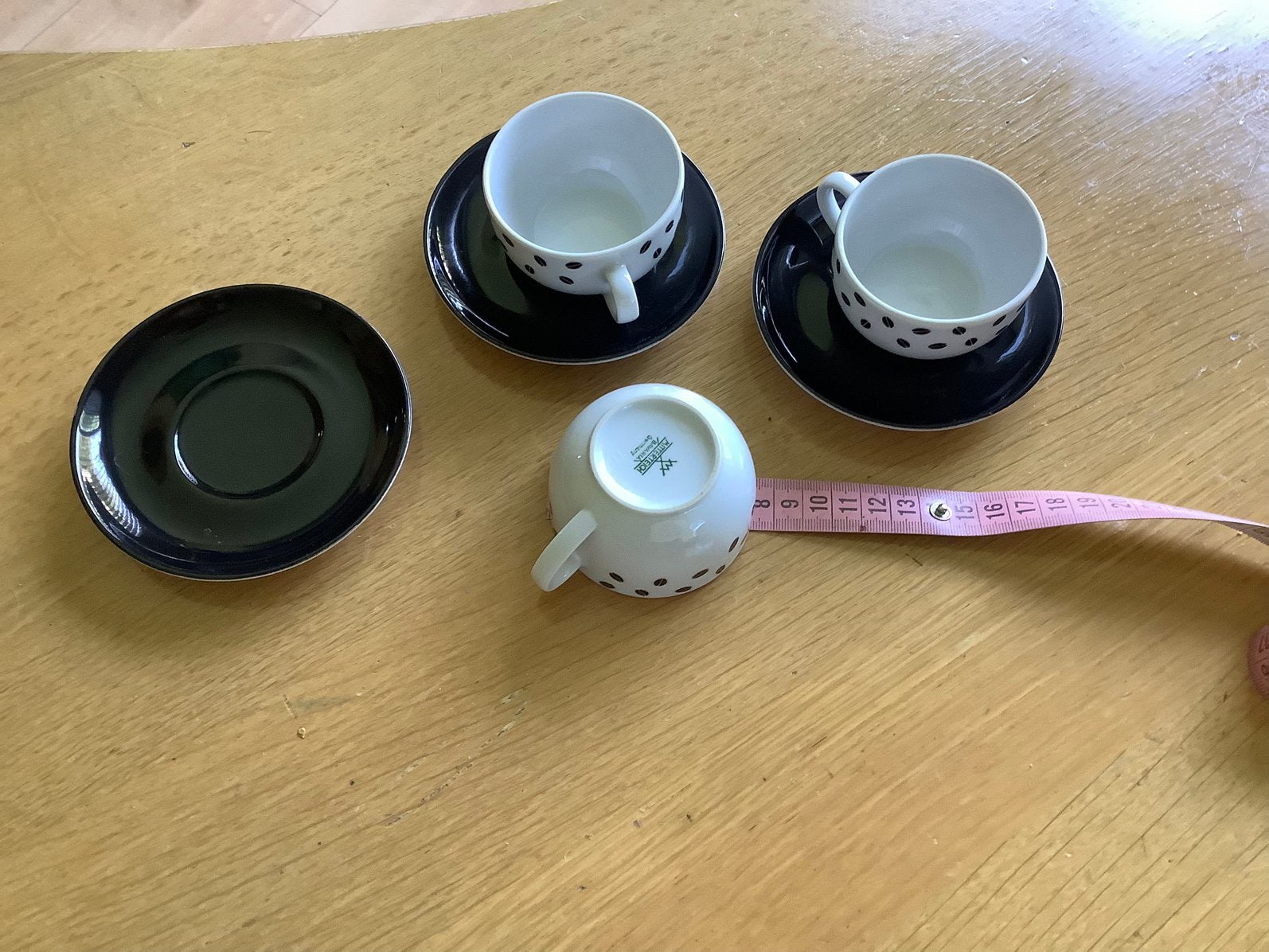3 espresso kop en schoteltjes, Huis en Inrichting, Keuken | Servies, Gebruikt, Ophalen of Verzenden, Overige stijlen, Kop(pen) en/of Schotel(s)