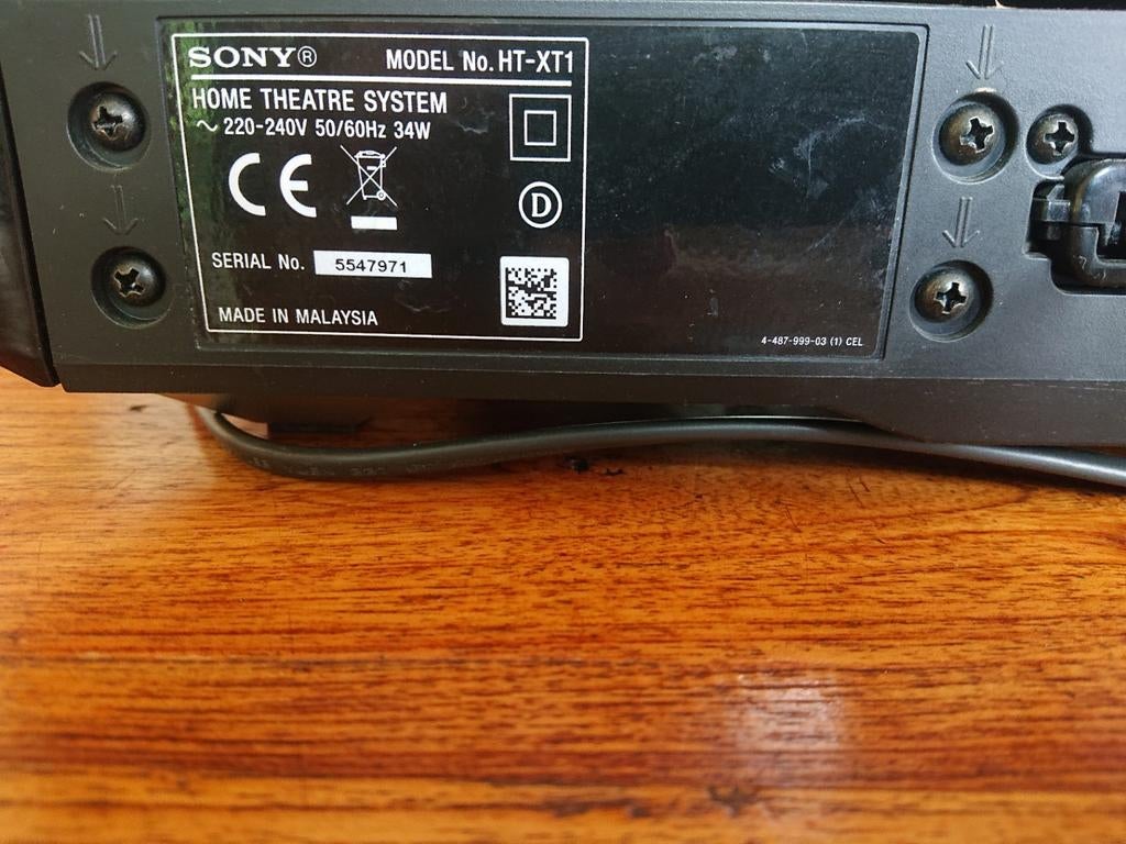 Sony soundbar Ht-xt1, Ophalen of Verzenden