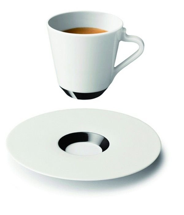 Nespresso 6 espresso kop en schotels, Verzenden