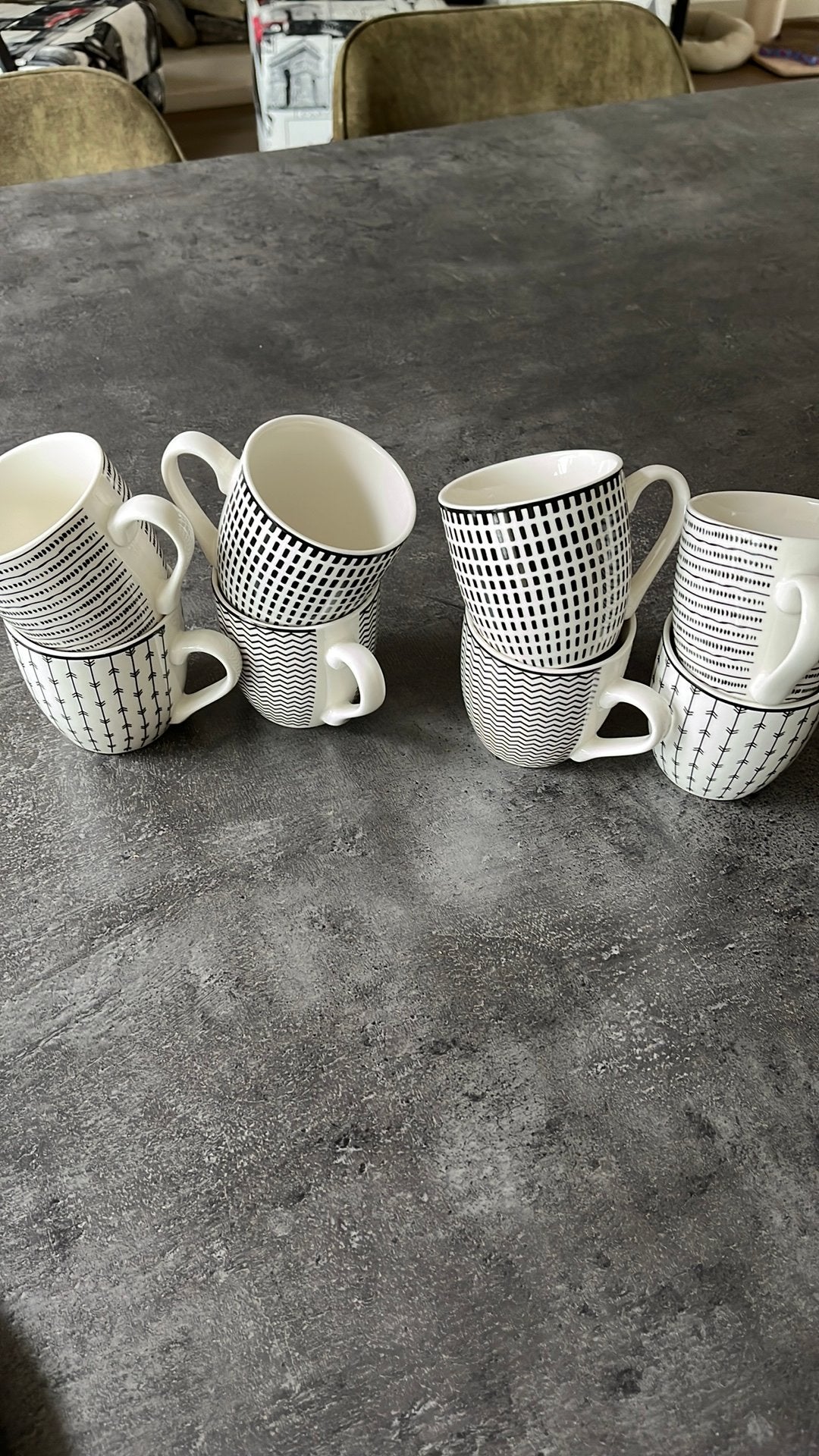 8 koffiekopjes Xenos, Ophalen, Overige merken, Zo goed als nieuw, Modern