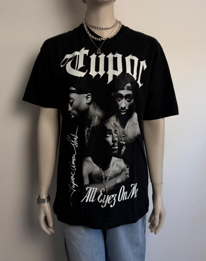 Pull & Bear 2PAC oversized T-shirt, Kleding | Dames, Maat 38/40 (M), Zwart, Ophalen of Verzenden, Zo goed als nieuw