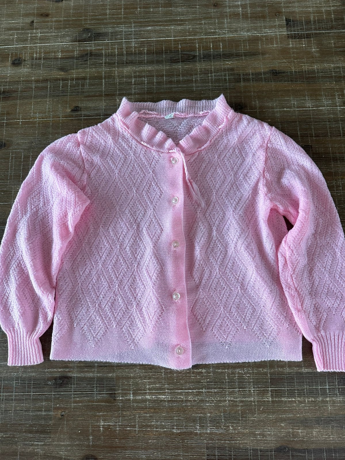 Roze ajour vestje maat L, Ophalen of Verzenden, Zo goed als nieuw, Maat 42/44 (L), Roze