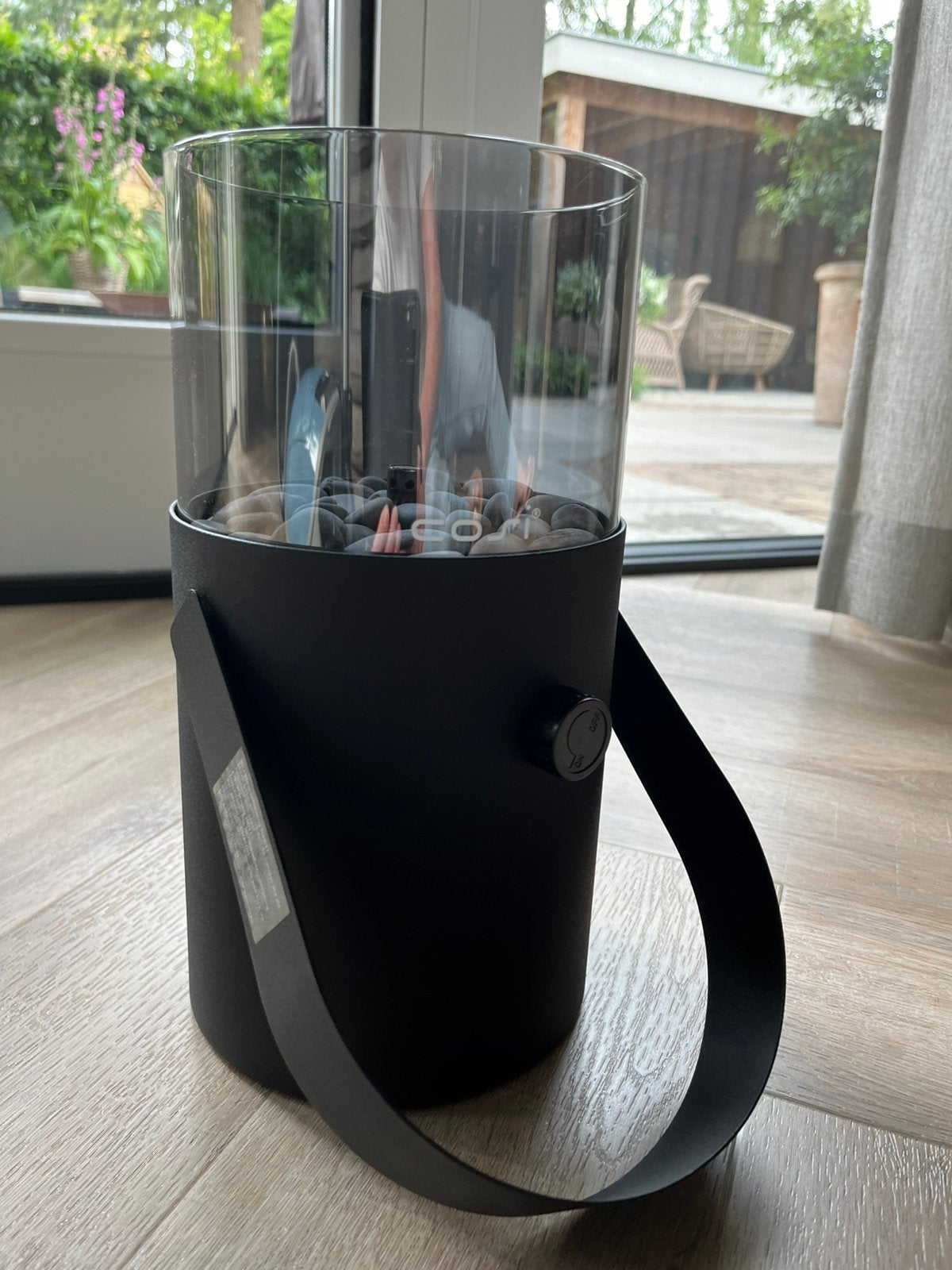 Te koop gaslamp Cosy zwart, Tuin en Terras, Tuinhaarden, Ophalen, Zo goed als nieuw
