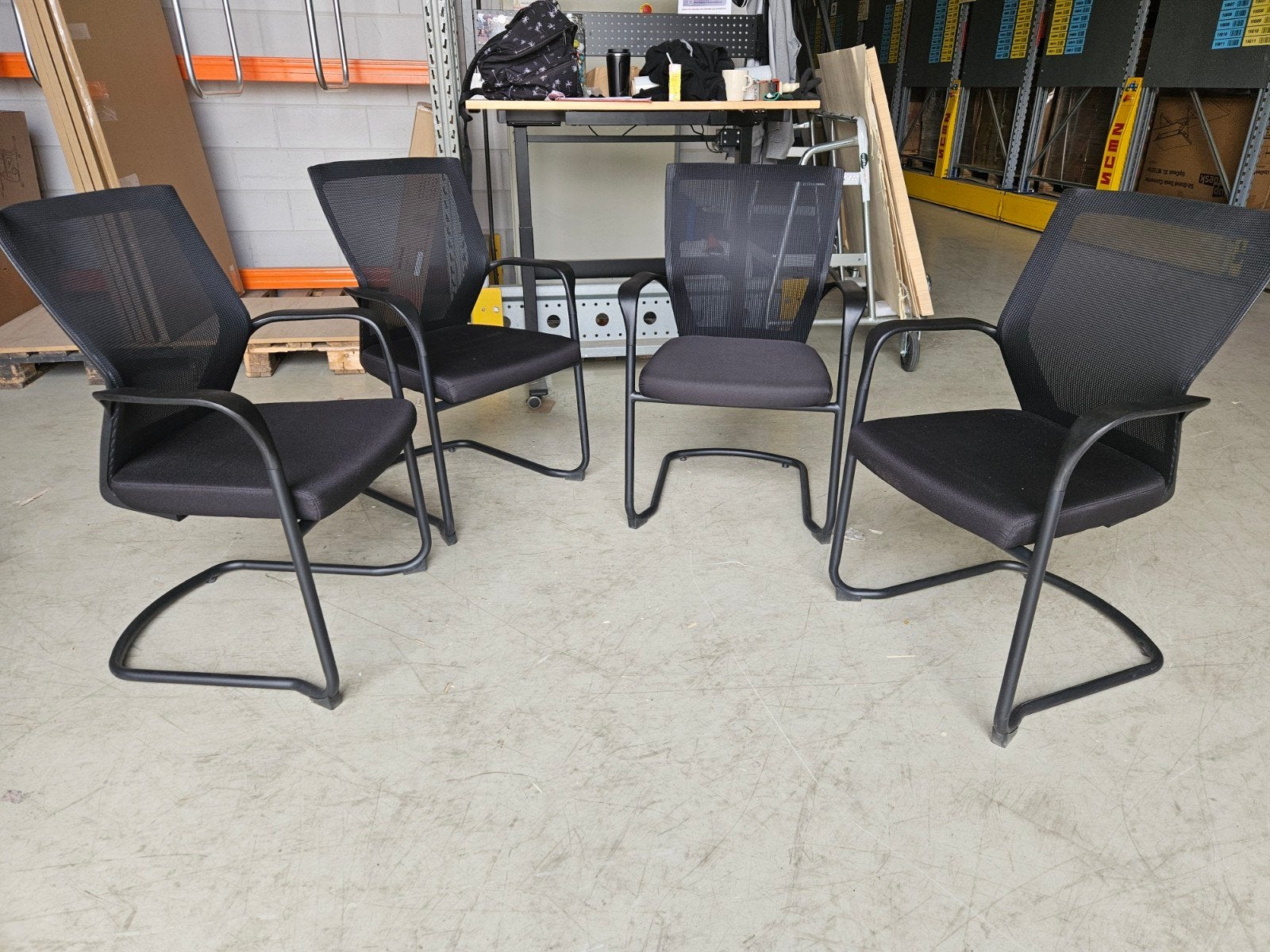 Eetkamer of vergaderstoelen, 4 stuks, Ophalen