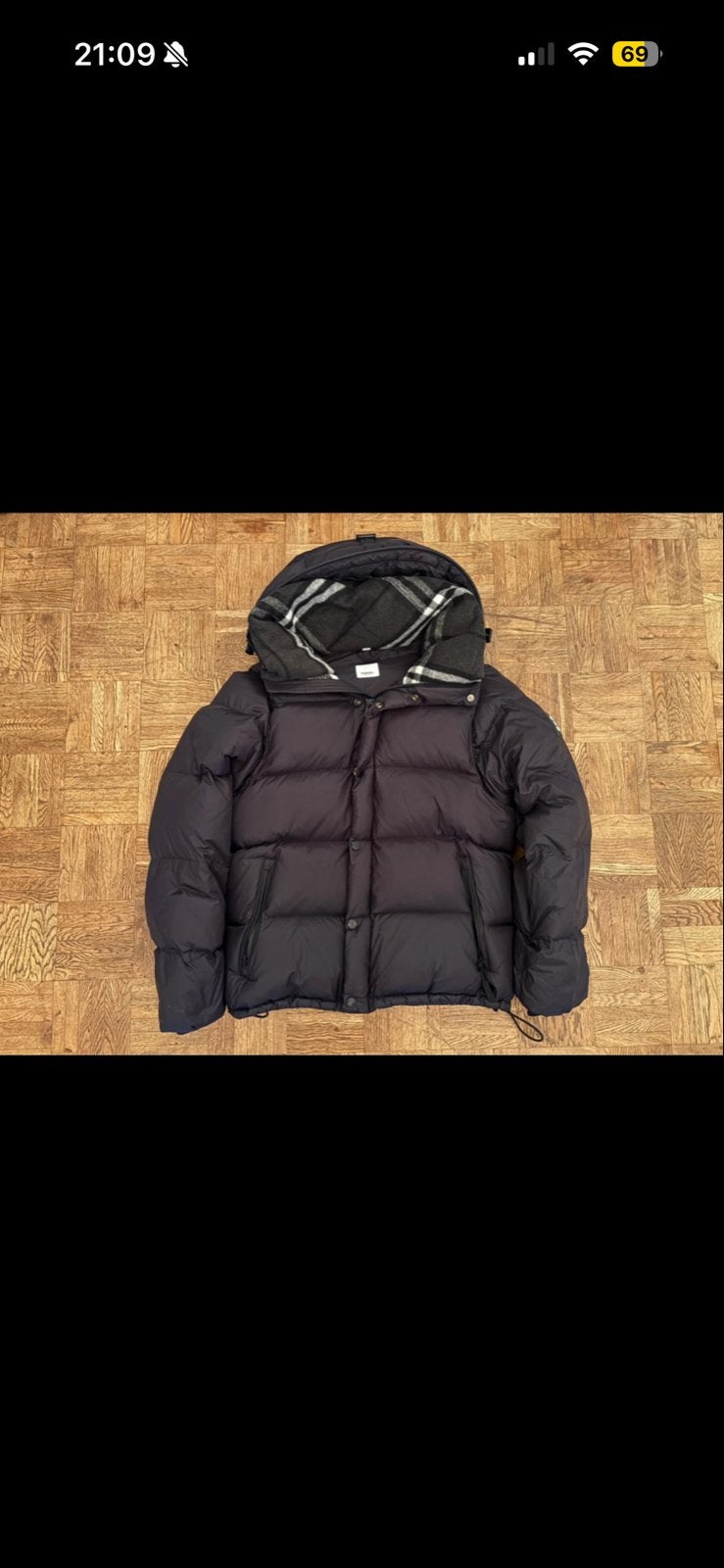 Burberry jas maat M, Ophalen, Zo goed als nieuw, Maat 48/50 (M), Zwart