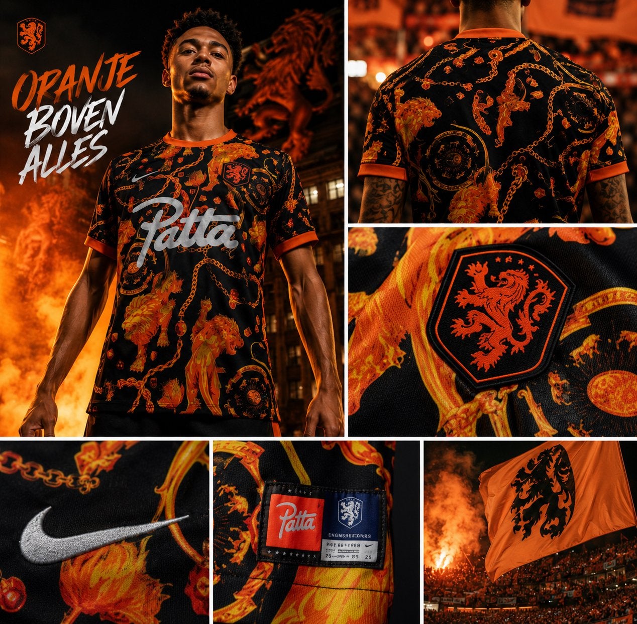 Nederlands Elftal x Patta x Nike Warming Up Shirt size XL, Zwart, Ophalen of Verzenden, Voetbal, Maat 56/58 (XL)
