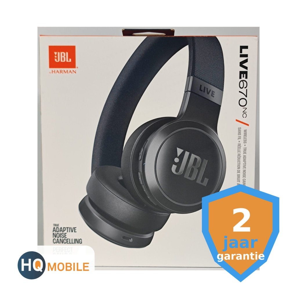 JBL Live 670NC Draadloze on-ear koptelefoon - Zwart | Nieuw