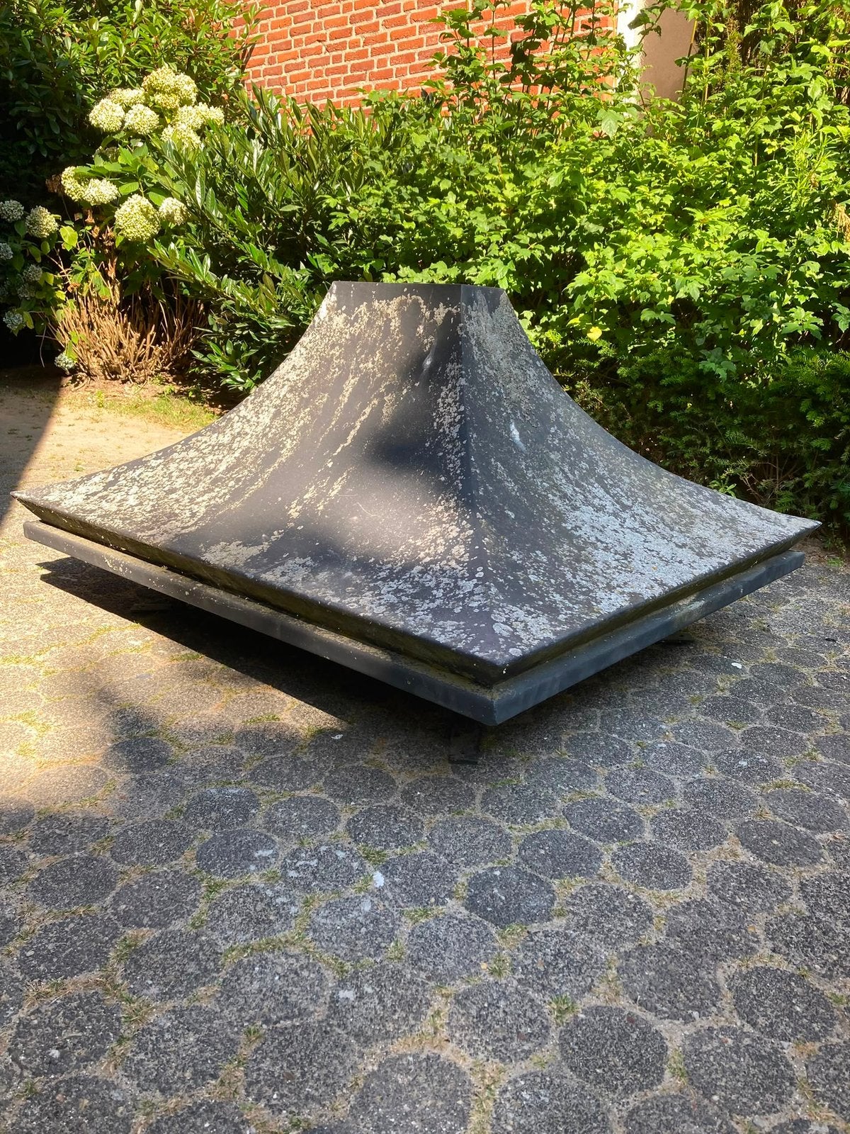 Verzinkte schoorsteenkap, Ophalen, Gebruikt