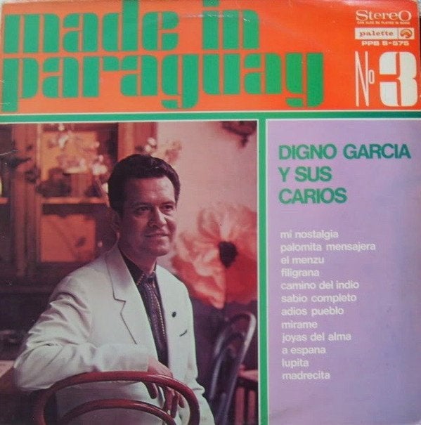 LP - DIGNO GARCIA Y SUS CARIOS - Made in Paraguay, Ophalen of Verzenden, Zo goed als nieuw, 12 inch, Inclusief binnenhoes