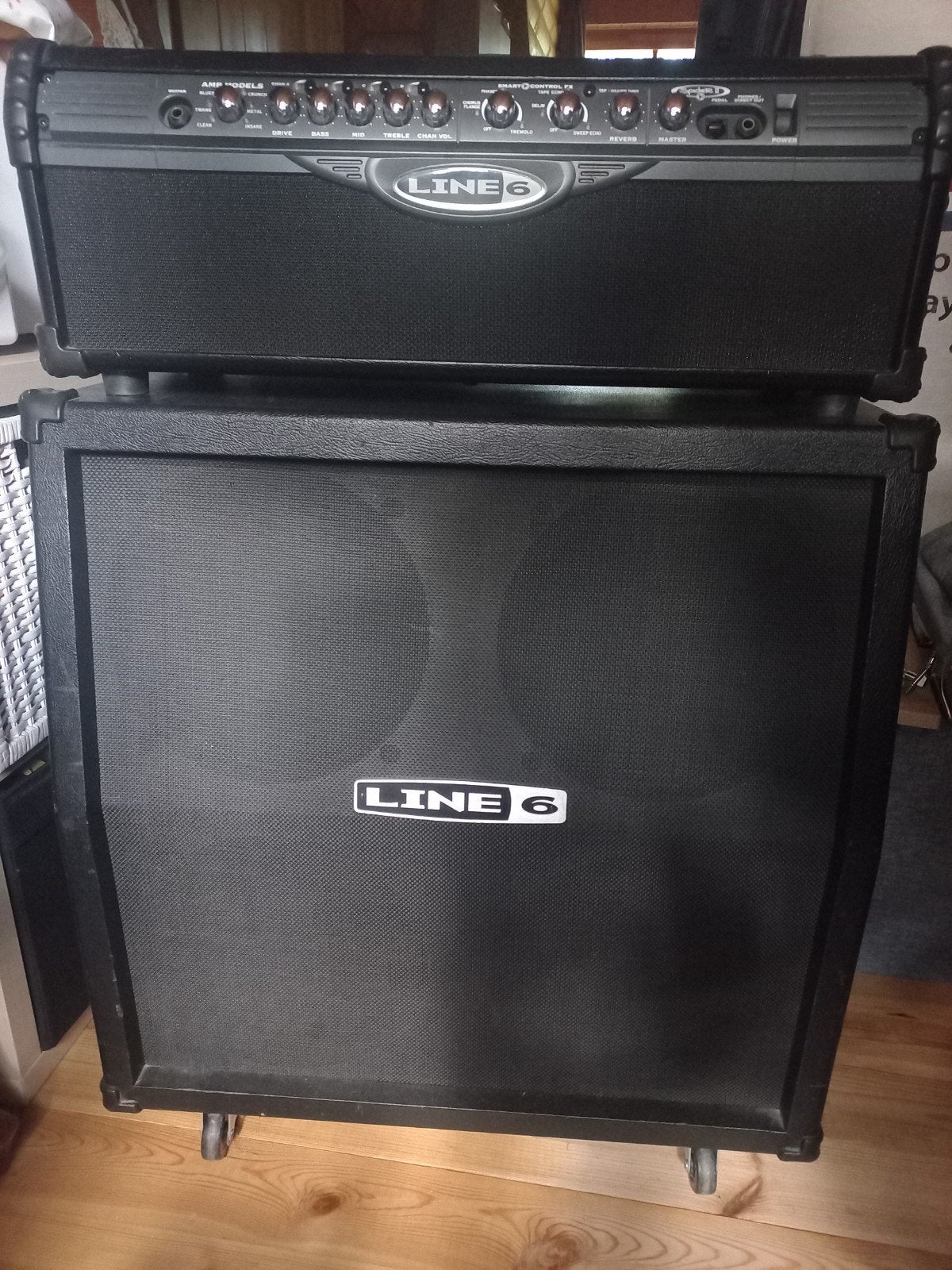 Line 6 Spider II Stereo Versterker met Cabinet, Muziek en Instrumenten, Ophalen, Gebruikt, Gitaar, 100 watt of meer