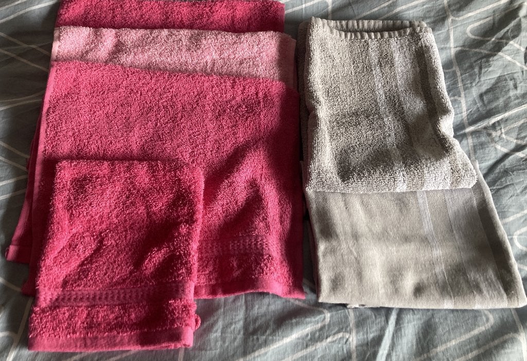 Badtextiel en theedoek en keukendoek 6 st, Ophalen of Verzenden, Nieuw, Overige kleuren, Handdoek