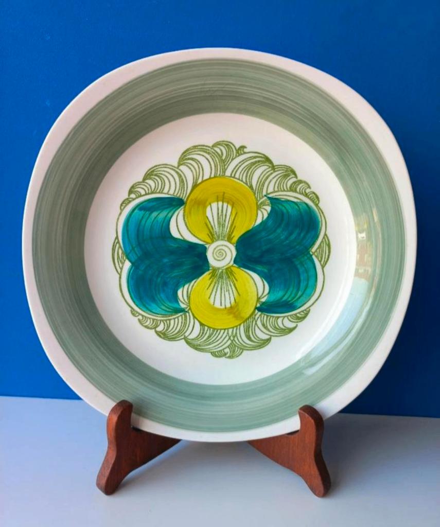 Vintage dinerbord Rörstrand Sweden Elvira/jaren 60, Huis en Inrichting, Keuken | Servies, Gebruikt, Ophalen of Verzenden, Bord(en)