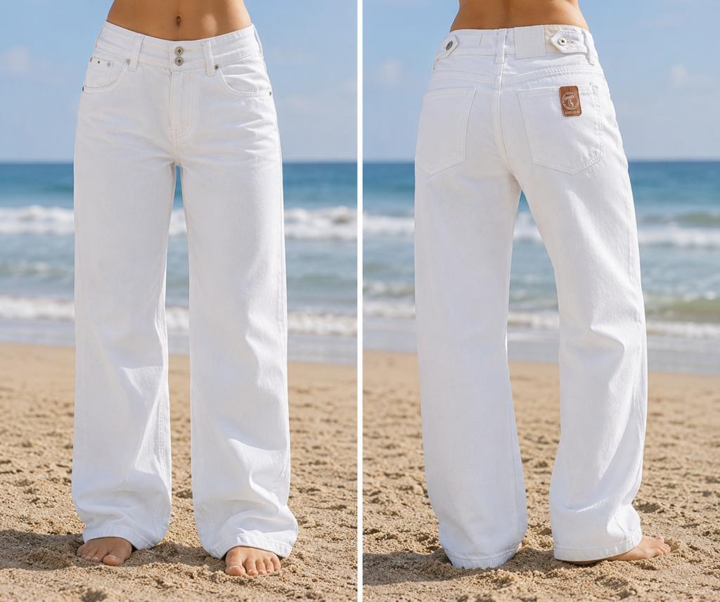 KUYICHI Sanna loose straight fit jeans W28 L32, Nieuw, Ophalen of Verzenden, W28 - W29 (confectie 36), Wit