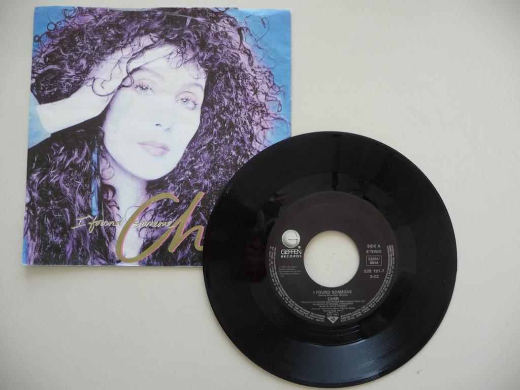 single CHER - I FOUND SOMEONE - GEFFEN RECORDS, 1987, 7 inch, Ophalen of Verzenden, Zo goed als nieuw, Pop