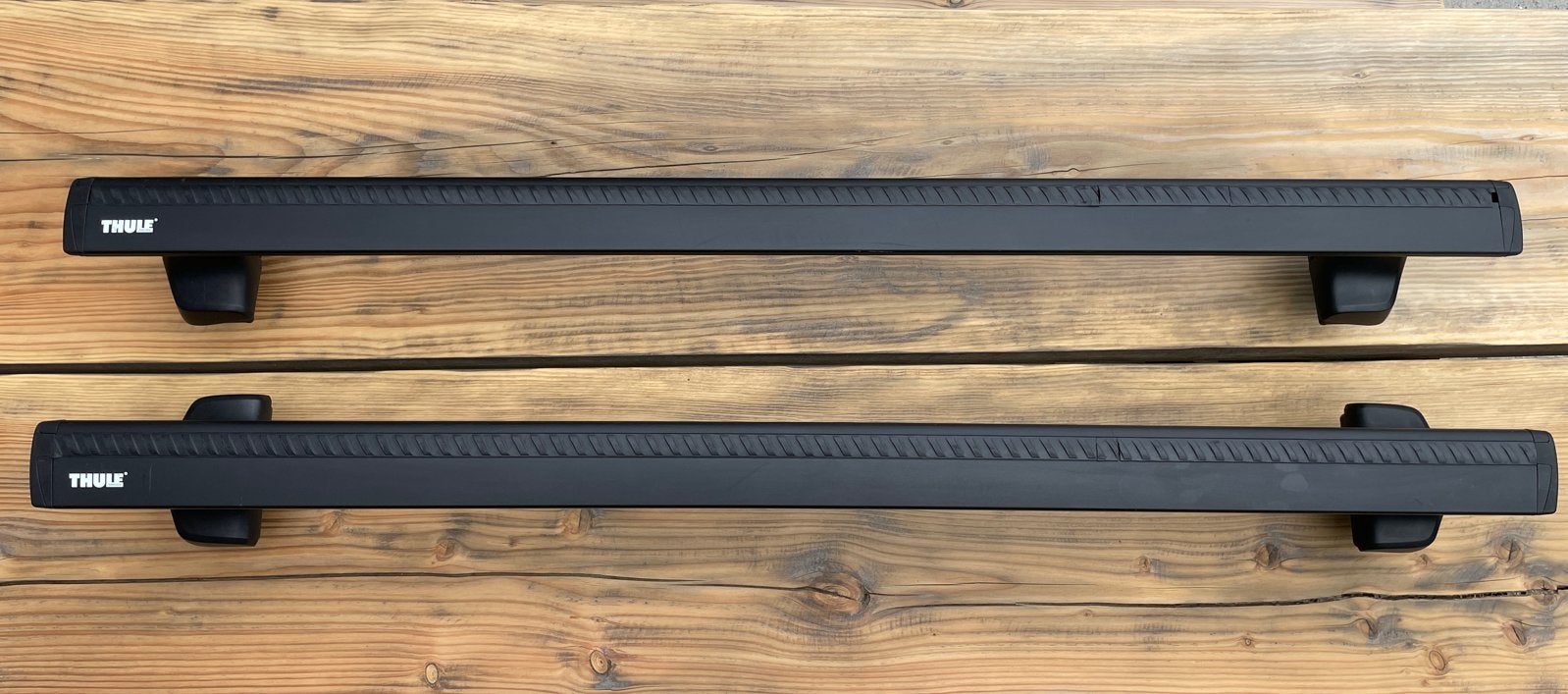Thule wingbar 135 zwart + Thule rapid system + Thule kitset, Auto diversen, Dakdragers, Ophalen, Zo goed als nieuw