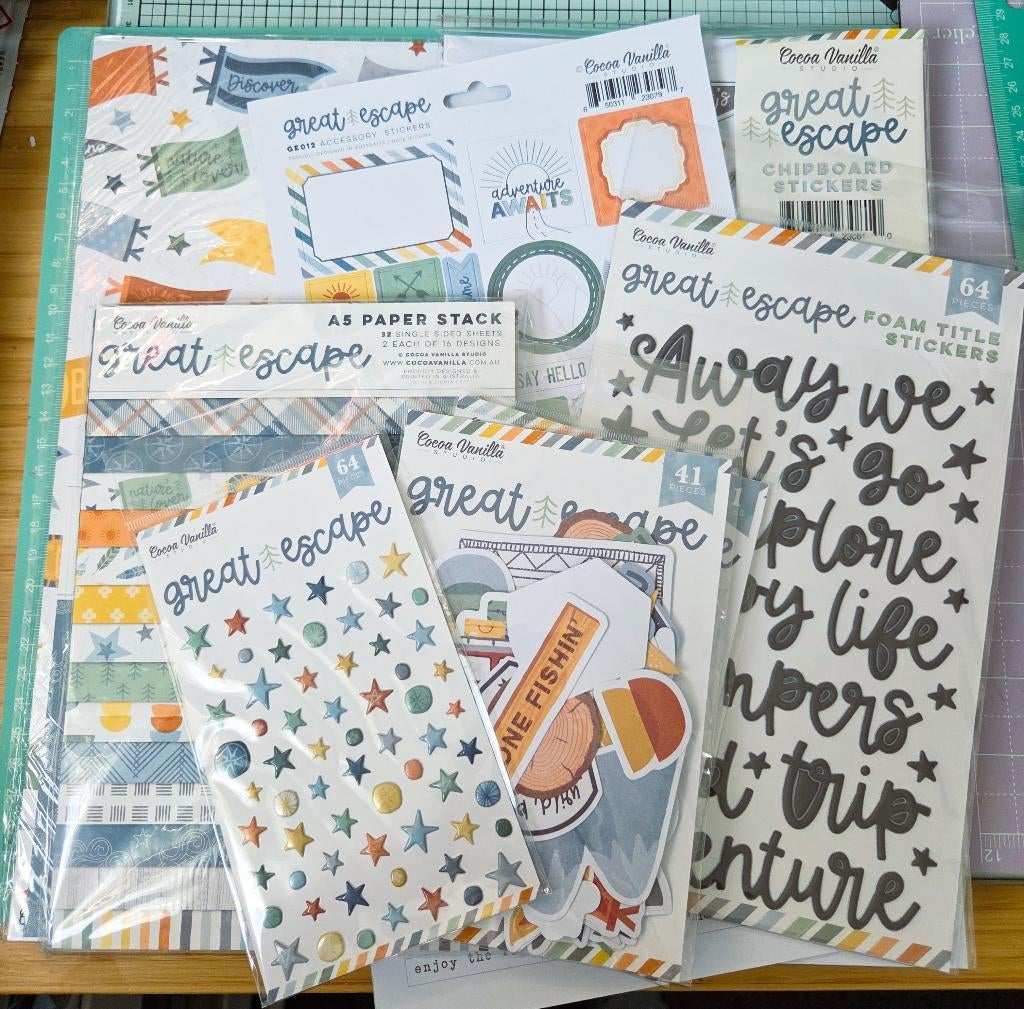 Cocoa Vanilla Studio Great Escape - Collection Kit, Ophalen of Verzenden, Nieuw, Versiering of Embellishment, Overige merken