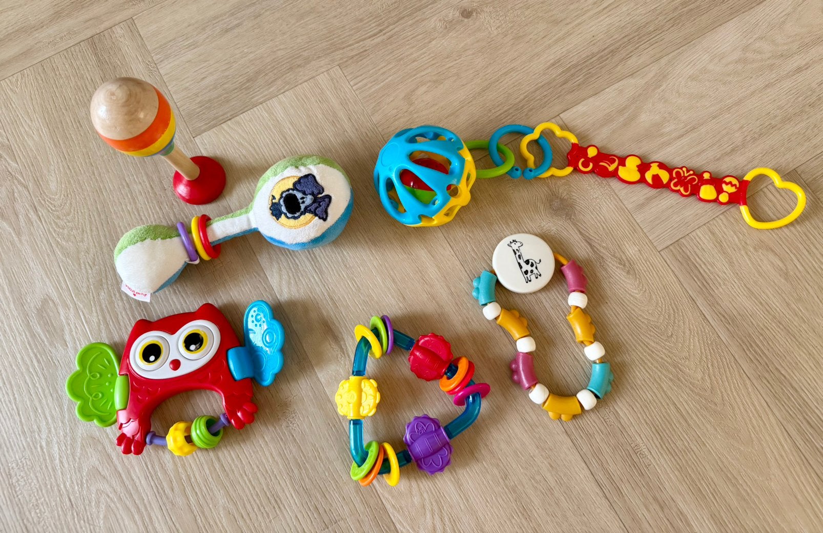 Baby Speelgoed Pakket | Rammelaars & Speelgoed | 6-delig, Ophalen of Verzenden, Zo goed als nieuw, Overige typen