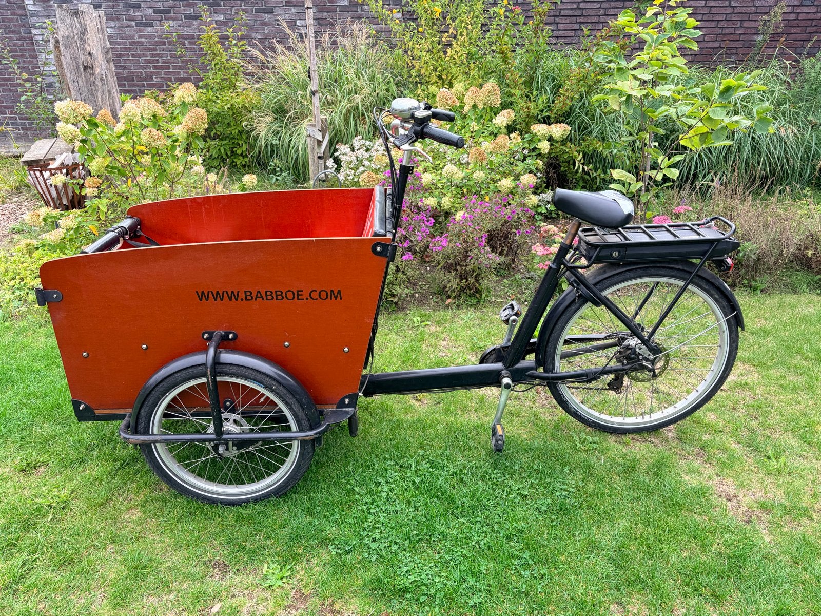 Babboe bakfiets, elektrisch omgebouwd (2013), 4 kinderen of meer, Gebruikt, Elektrisch, Schijfrem