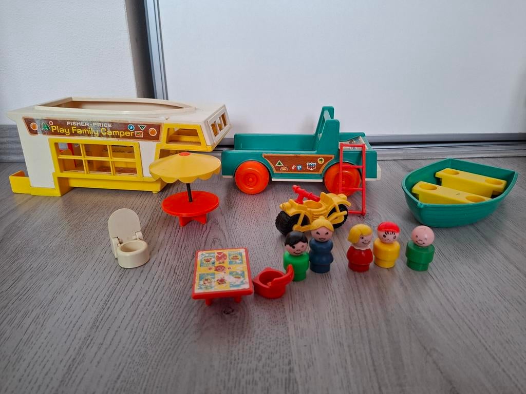 Fisher price play family camper, Ophalen of Verzenden, Gebruikt