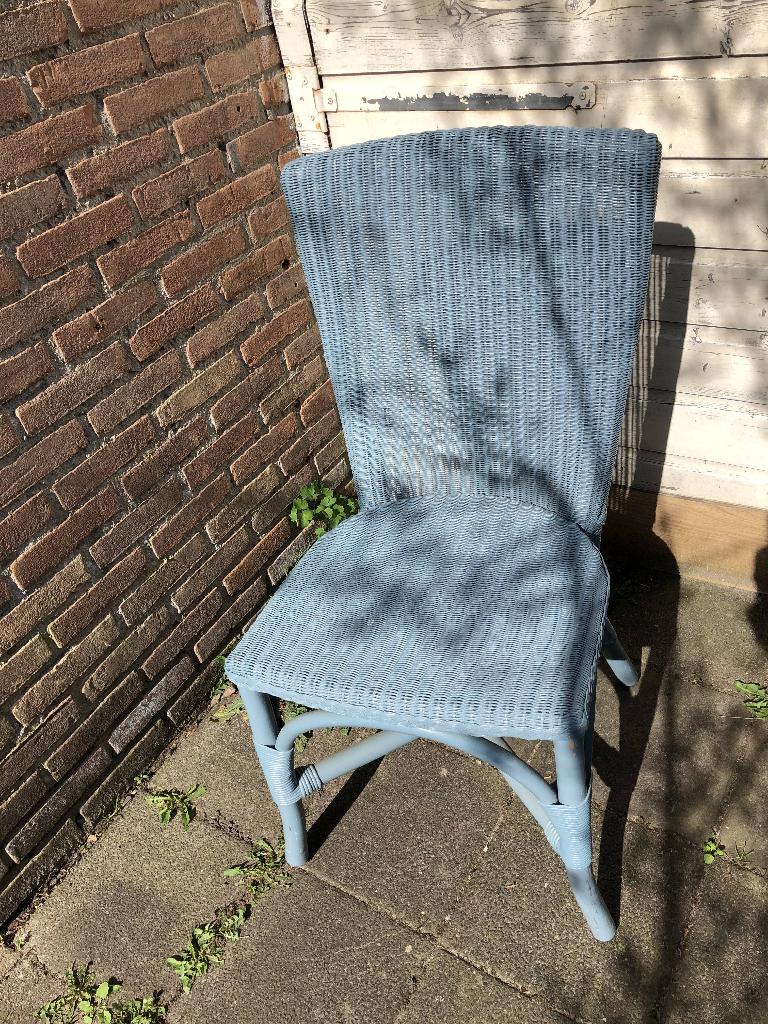 2 eetkamerstoelen, Huis en Inrichting, Stoelen, Ophalen, Gebruikt, Twee, Blauw
