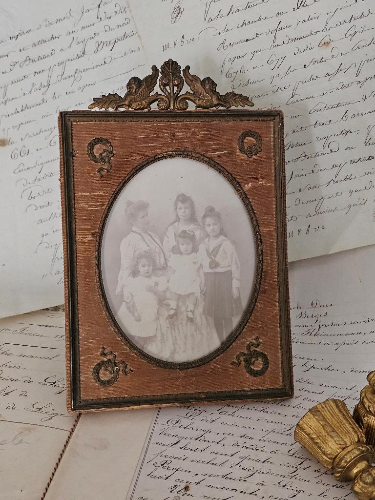 Authentiek antiek FRANS fotolijstje CHARLES X (1824-1830), Ophalen of Verzenden