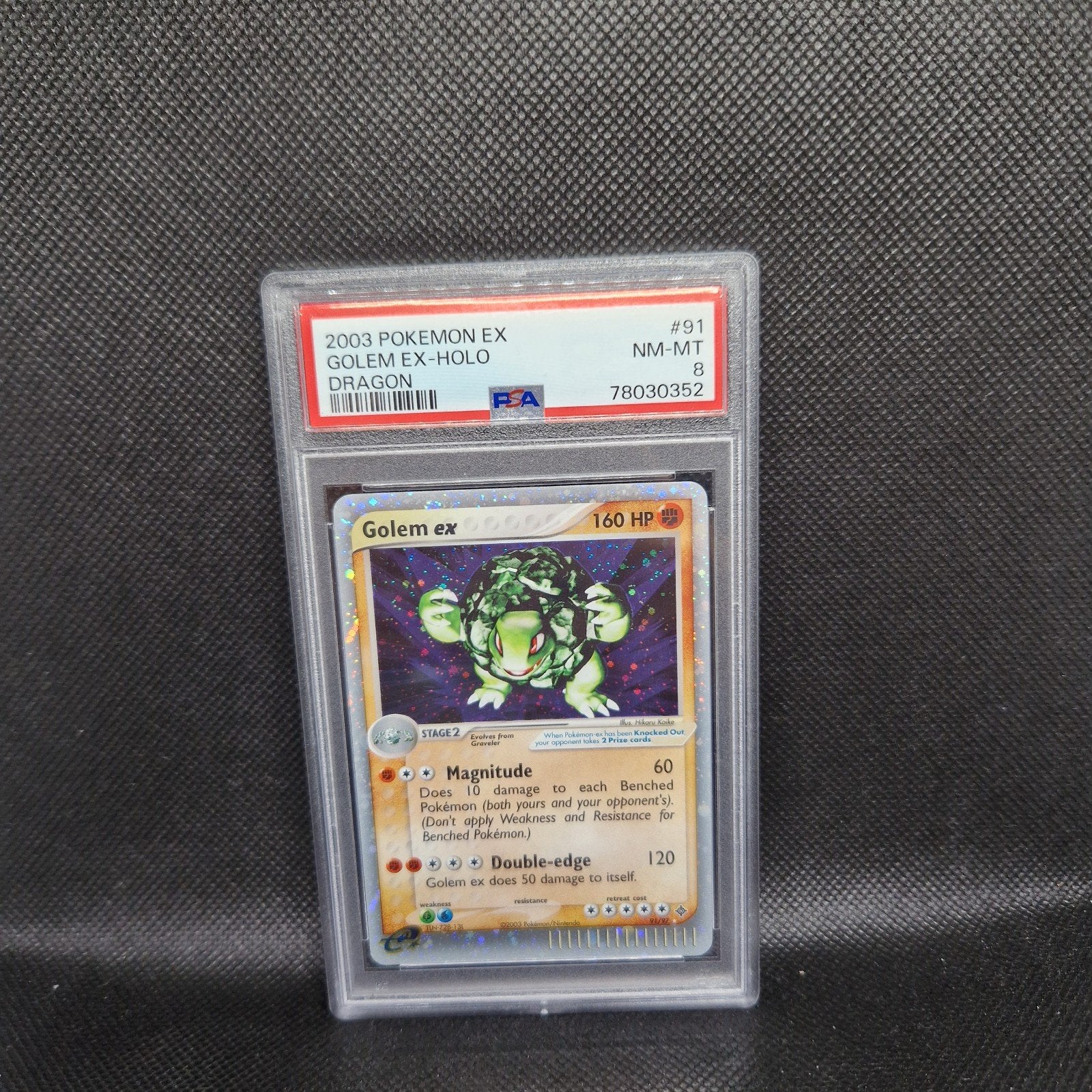 Golem EX Holo Dragon PSA 8, Ophalen of Verzenden