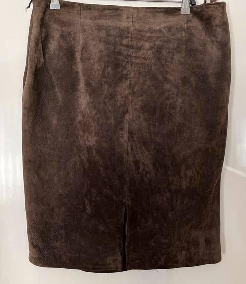 Van der Mark bruin suède rok maat 44 [DM], Kleding | Dames, Bruin, Maat 42/44 (L), Ophalen of Verzenden, Zo goed als nieuw