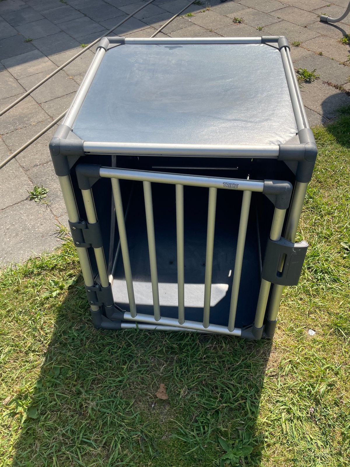Trixie vervoersbox aluminium, Ophalen, Gebruikt