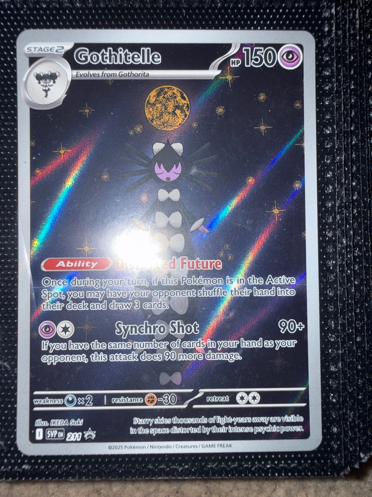Gothitelle (SVP 200) Pokémon Kaart - Foil, Ophalen of Verzenden, Zo goed als nieuw, Losse kaart, Foil