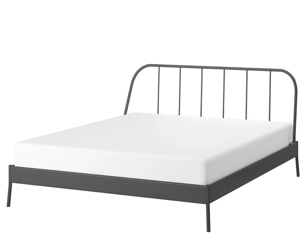 IKEA Kopardal bedframe 140x208 incl lattenbodem, Huis en Inrichting, Ophalen, Wit, Tweepersoons, 140 cm