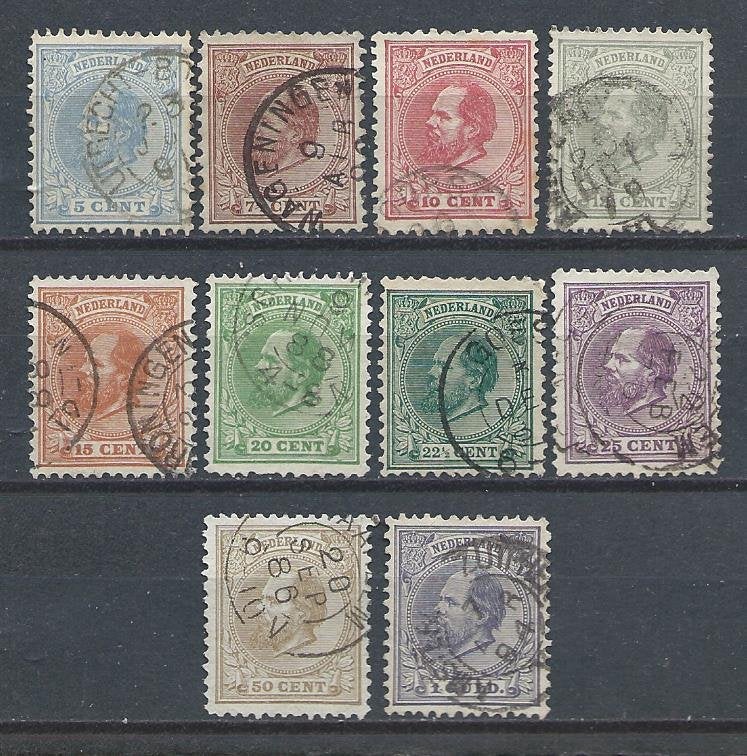 Nvph 19-28 gebruikt cw 167,00 D, Postzegels en Munten, Postzegels | Nederlands-Indië en Nieuw-Guinea, Ophalen of Verzenden