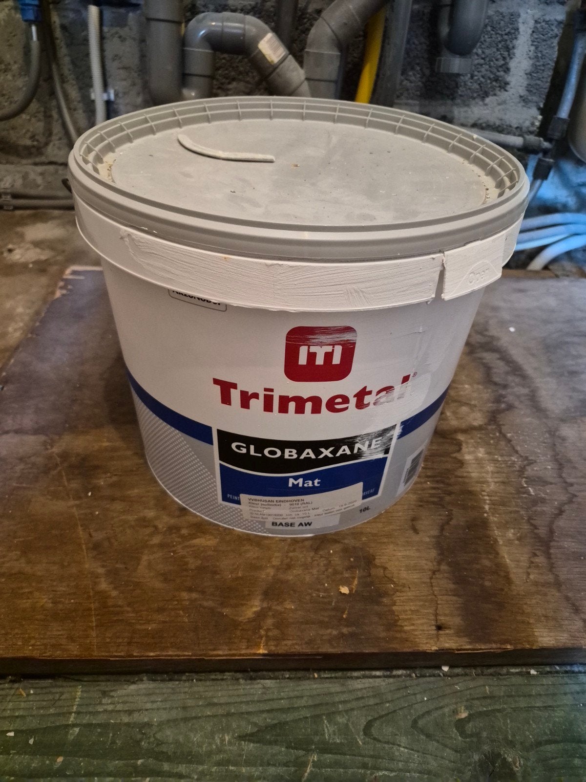 Trimetal Globaxane Mat 9010 - 9 liter verf, Ophalen, Nieuw, Overige typen