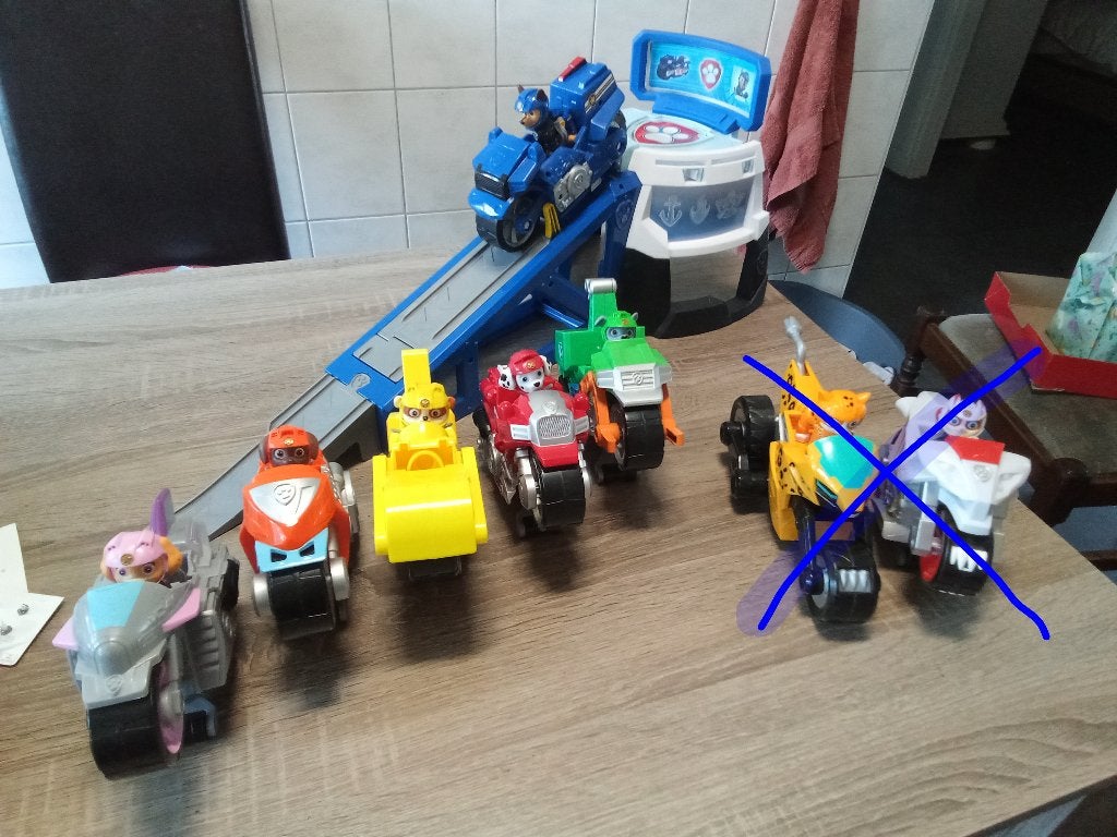 Paw Patrol Moto Pups hele set, met lanceerbasis, Kinderen en Baby's, Ophalen, Gebruikt